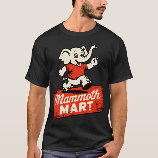 Mammoth Mart Old School Retro jaren 1970 T-shirt (Voorkant)