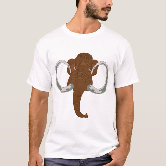 Mammoth met grote tussenlopen T-shirt (Voorkant)