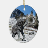 Mammoth Mountain, CA Keramisch Ornament (Rechts)