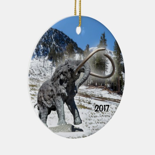Mammoth Mountain, CA Keramisch Ornament (Rechts)