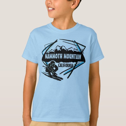 Mammoth Mountain California blue ski boys t-shirt (Voorkant)