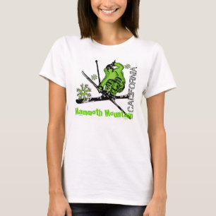 Mammoth Mountain California dames groene ski t-shi T-shirt