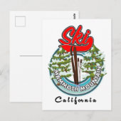 Mammoth Mountain California logo Briefkaart (Voorkant / Achterkant)