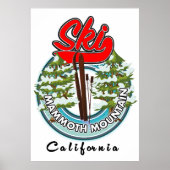 Mammoth Mountain California logo Poster (Voorkant)