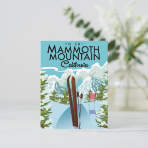 Mammoth Mountain California naar ski Briefkaart