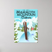 Mammoth Mountain California naar ski Canvas Afdruk (Voorkant)