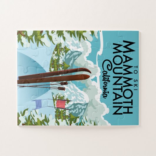 Mammoth Mountain California naar ski Legpuzzel (Horizontaal)