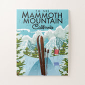 Mammoth Mountain California naar ski Legpuzzel (Verticaal)