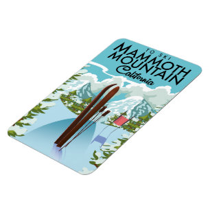 Mammoth Mountain California naar ski Magneet