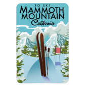 Mammoth Mountain California naar ski Magneet (Verticaal)