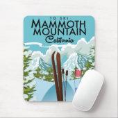 Mammoth Mountain California naar ski Muismat (Met muis)