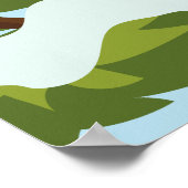 Mammoth Mountain California naar ski Poster (Hoek)