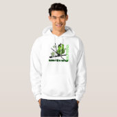Mammoth Mountain California neon green ski hoodie (Voorkant volledig)