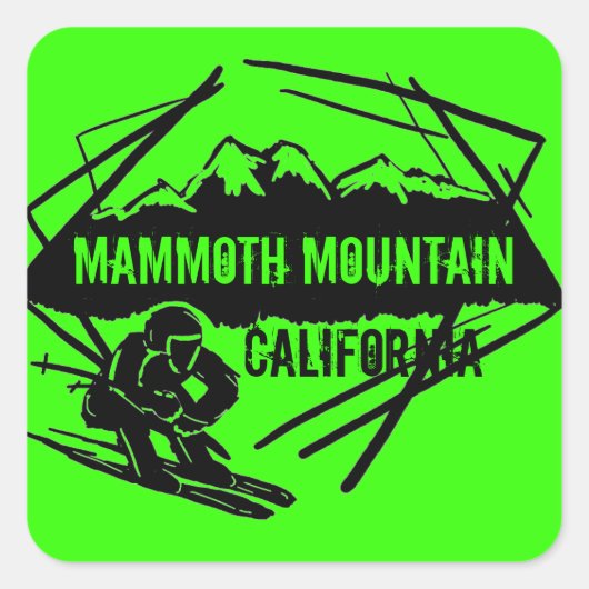 Mammoth Mountain California ski berg stickers (Voorkant)