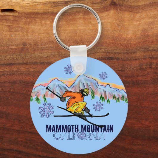 Mammoth Mountain California ski sleutelhanger (Voorkant)