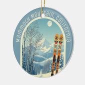 Mammoth Mountain California ski souvenir  Keramisch Ornament (Links)