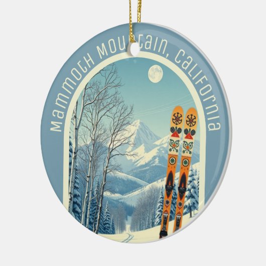 Mammoth Mountain California ski souvenir  Keramisch Ornament (Links)