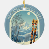 Mammoth Mountain California ski souvenir  Keramisch Ornament (Achterkant)