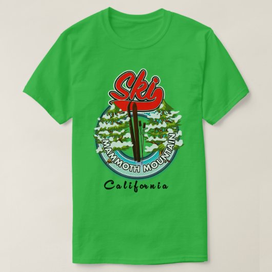 Mammoth Mountain California ski T-shirt (Design voorkant)