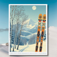 Mammoth Mountain California ski vakantie Briefkaar