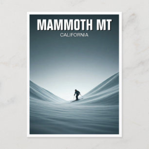 Mammoth Mountain California Skiën Skier Reizen Briefkaart