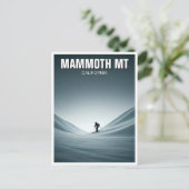 Mammoth Mountain California Skiën Skier Reizen Briefkaart (Staand voorkant)