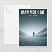 Mammoth Mountain California Skiën Skier Reizen Briefkaart (Voorkant / Achterkant)