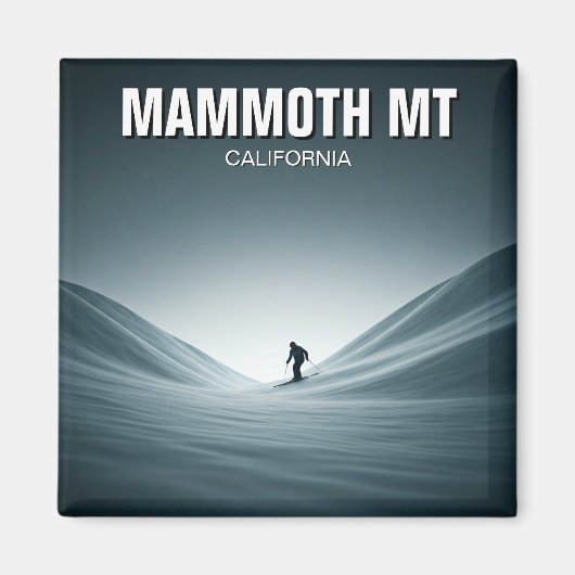 Mammoth Mountain California Skiën Skier Reizen Magneet (Voorkant)