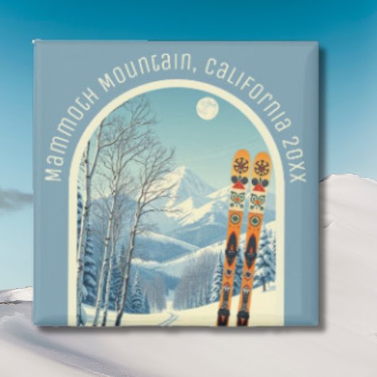 Mammoth Mountain California skigebied souvenir Magneet