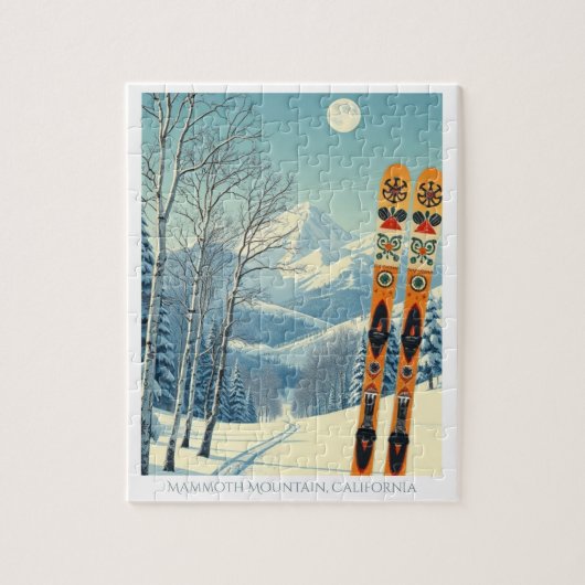 Mammoth Mountain California skivakantie Legpuzzel (Verticaal)