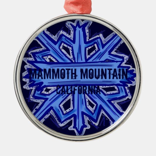 Mammoth Mountain California snewflake ornament (Voorkant)