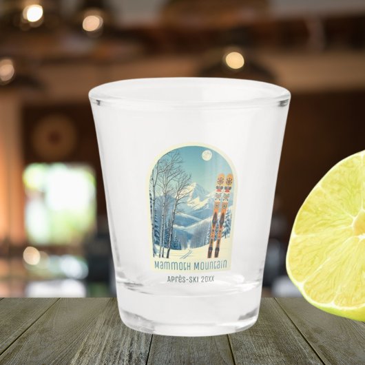 Mammoth Mountain California vakantie ski shotglass Shot Glas