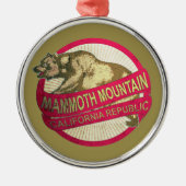 Mammoth Mountain Californië beer vakantie ornament (Voorkant)