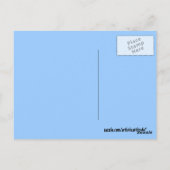 Mammoth Mountain Californië blauw ski briefkaart (Achterkant)