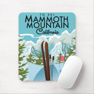 Mammoth Mountain Californië om te skiën Muismat