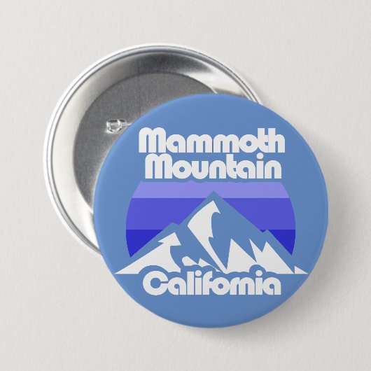 Mammoth Mountain Californië Ronde Button 7,6 Cm (Voorkant /achterkant)