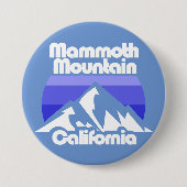 Mammoth Mountain Californië Ronde Button 7,6 Cm (Voorkant)