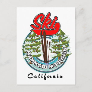 Mammoth Mountain Californië ski logo Briefkaart