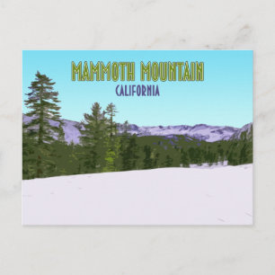 Mammoth Mountain Ski Resort California  Briefkaart