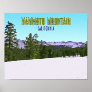 Mammoth Mountain Ski Resort California  Poster