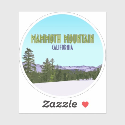 Mammoth Mountain Ski Resort California Sticker (Vel)