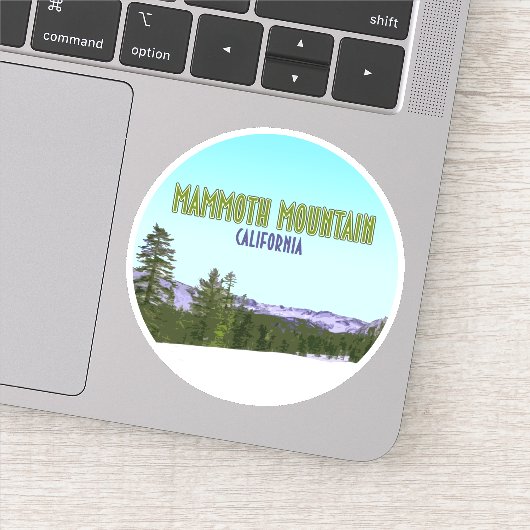 Mammoth Mountain Ski Resort California  Sticker (Detail)