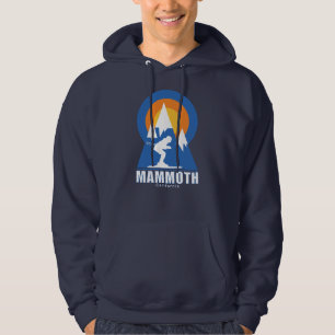 Mammoth Mountain Ski Sunset Retro Hoodie