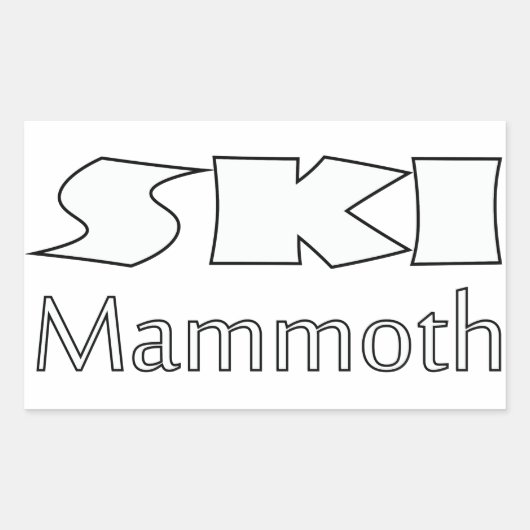 Mammoth Mountain Sticker (Voorkant)