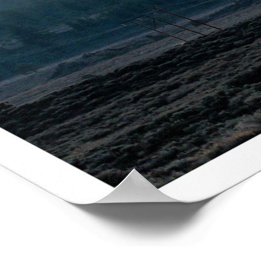 Mammoth Mountain Still Showing a Cap of Snow Poster (Hoek)