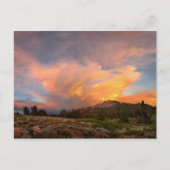 Mammoth Mountain Sunset van Minaret Summit Briefkaart (Voorkant)