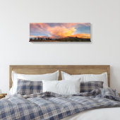 Mammoth Mountain Sunset van Minaret Summit Canvas Afdruk (Insitu (Slaapkamer))