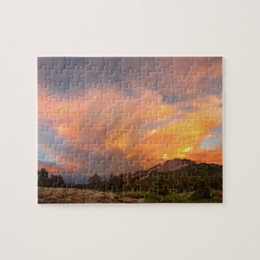 Mammoth Mountain Sunset van Minaret Summit Legpuzzel (Horizontaal)