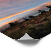 Mammoth Mountain Sunset van Minaret Summit Poster (Hoek)