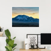 Mammoth Mountain Zonsondergang Poster | Sierra Nev (Thuiskantoor)